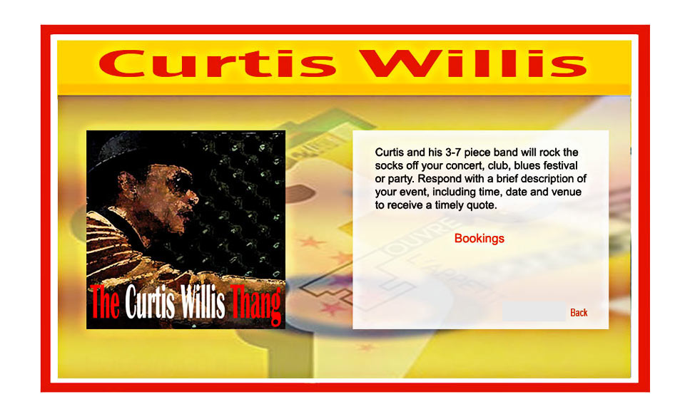 Curtis Willis Bookings