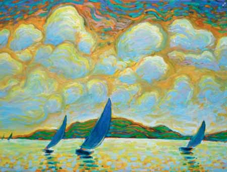 five-sailboats-24x30-ooc